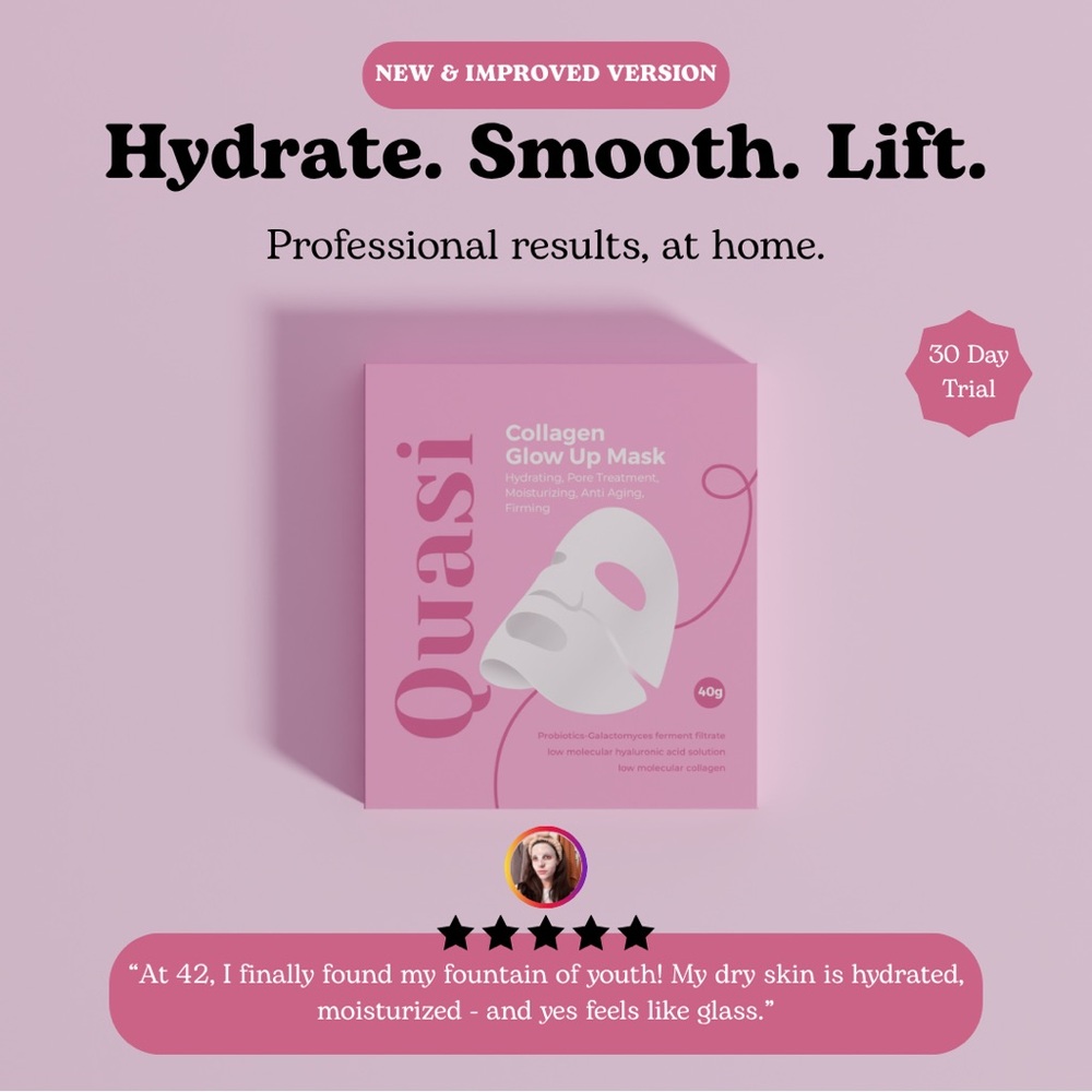 Collagen Glow Up Mask - pack of 4